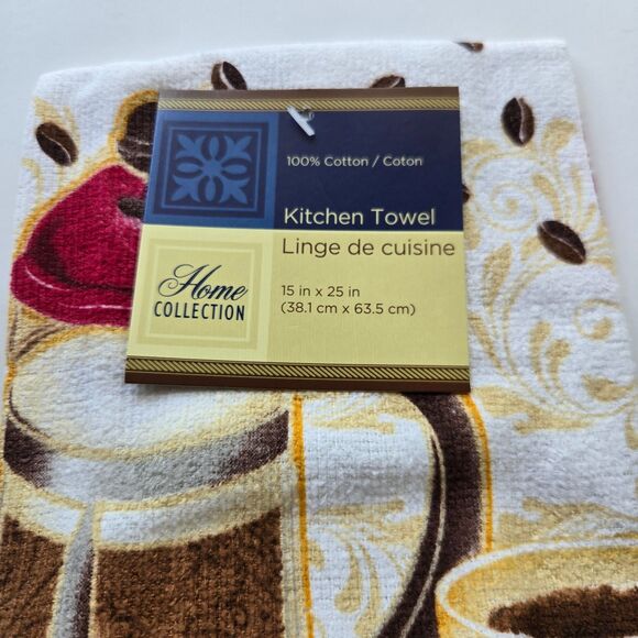 Coffee Lovers Gift Bundle Kitchen Towel Scoop Drink Station Nook Set - Picture 3 of 4